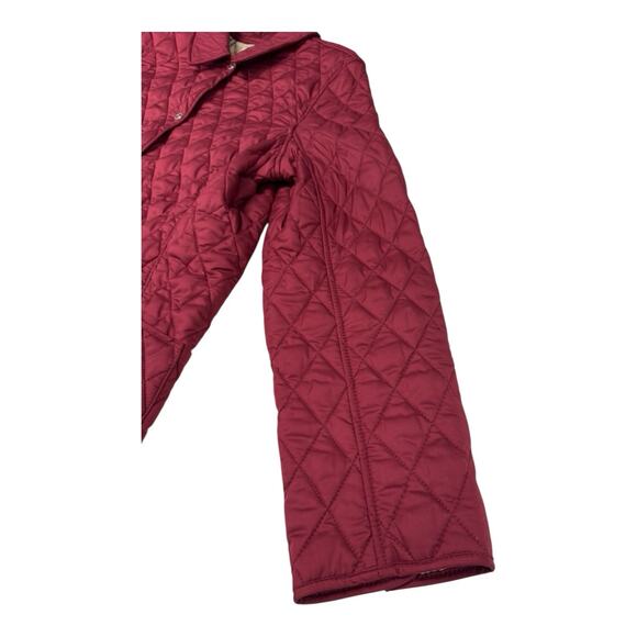 LL Bean Quilted Riding Jacket Women's Large Regular Plaid Lining Snap Closure - Picture 8 of 12